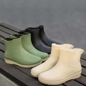 미들 레인부츠 235-255 여성장화 04 발목장화 패션부츠 논슬립 주방 여성 작업화 방수장화 여름