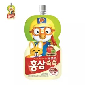 팔도 뽀로로 홍삼 쏙쏙 사과 20개입 100ml