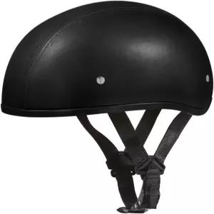 데이토나 헬멧 하프 스컬 캡 오토바이 DOT 승인 가죽