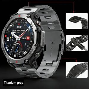 Amazfit T-Rex3 Pro 48mm/Helio용 22mm 오라클 티타늄 스트랩 화웨이 워치 5/GT6-5-4 46mm용 팔찌 밴드 편