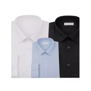 볼란츠옴므 긴팔 일반핏 솔리드 화이트 블루 블랙 면혼방 남성 정장셔츠 739249