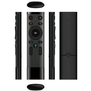 Q5 음성 제어 자이로 에어 마우스(마이크 포함) 스마트 호환 TV 안드로이드 박스용 3축 자이로스코프 원격