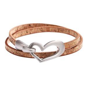 여성용 하트 가죽 팔찌 스태커블 랩 커프 사랑 펑크 초커 목걸이 발렌타인 데이 주얼리