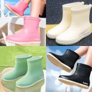 도매라인* 캔디팝 레인부츠 PVC소재 완벽방수 장마대비 여름 장화 미끄럼방지 패션장화