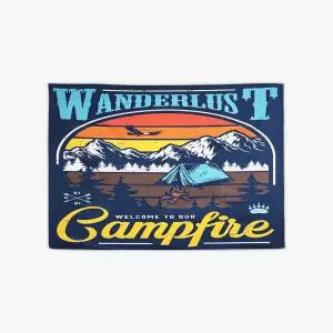 패브릭 캠핑 소 포스터 대형