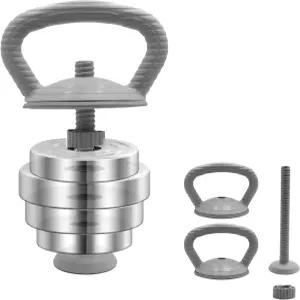 PHOEROS 조절식 덤벨 세트 - 44/66/88 LBS 무게 바벨 3 in 1 스틸 페어와 성인 여성 남성 피트니스 운동용