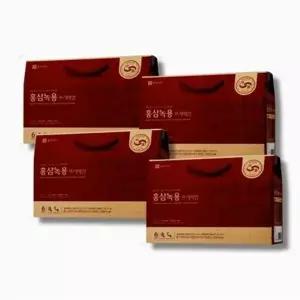 종근당건강 홍삼 녹용 프리미엄 선물세트 30포 3+1세트 (총 4세트)