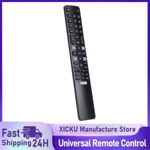 RC802N 범용 리모컨 스마트 호환 TV 교체용 TCL 4K UHD LCD/LED U43P6046/U55C7006/U49P6046/U65P6046