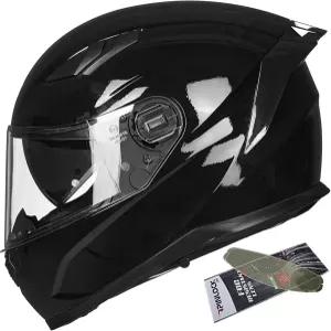 ILM 스노모바일 모터사이클 헬멧 풀페이스에 김서림 방지 핀록 장착 카코스 파라 모토 남성용 여성 열선