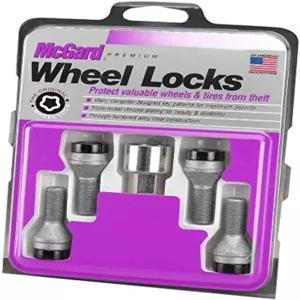 맥가드 27361 블랙 볼트 스타일 콘 시트 휠 잠금 세트 M12 x 1.25 스레드 크기 - 4개