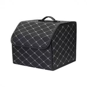 ( )차량용 접이식 퀼팅 인조가죽 트렁크 정리함 DD-10717