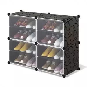 ( )큐브 신발장 조립식 현관 신발정리대 보관함 2열4단