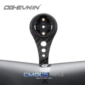 OG-EVKIN CM-005 카본 컴퓨터 마운트 3k (가미/브라이튼/와후/카메라/라이트 호환) 자전거 액세서리 핸들바