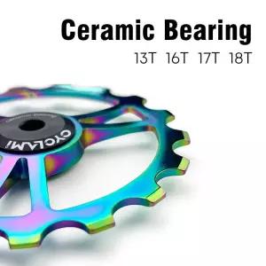 CYCLAMI 13T 16T 17T 18T MTB 자전거 뒷 변속기 자키 휠 세라믹 베어링 풀리 AL7075 CNC 도로 가이드 롤러