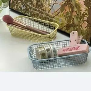 소품 바스켓 정리함 수납 바구니 철제 다용도 책상 바스켓 수납