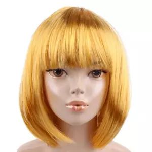 단발머리가(골드)패션가발 부분가 통가 브라운 숏컷 해외구매대행 피스가 금가발 단가발 커트가 패션가 반