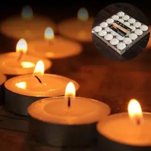 티라이트초 50개입 3시간 화이트 파티용품 티라이트용기 인테리어초 미니초 감성초