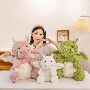 공룡 인형 귀여운 익룡과 비행 플러시 침대 베개 소년을위한 잠자는 진정 선물 20cm