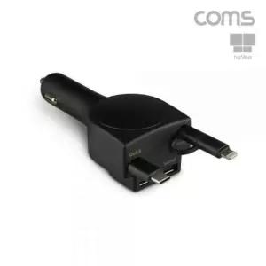 나비 카차저 차량용 롤러블 멀티 고속 충전기 33W 4포트 스마트폰 자동감김 CY2257