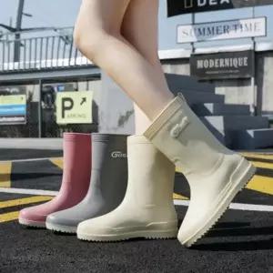 여성 미들 레인부츠 230-250 여성장화 12 방수신발 패션 부츠 장화 워터 레인 슈즈