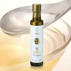 생참기름 압착 생참깨 250ml고소한 식당용 업소용 맛있는 조미료 고소한소스 요리필수품 조리 고소한 고소