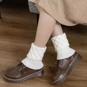 WL 부드러운 촉감 포근 발목 토시 코디 베이직 컬러 도톰 소재 스타킹 레이어드