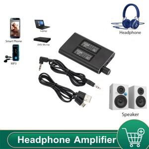 이어폰 증폭기 휴대용 HIFI 오디오 2 단계 이득 스위치 기능 향상 Aux In 헤드폰 Out For IPhone