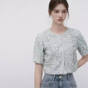 [백화점 정품] 잇미샤 텍스쳐 포인트 라운드넥 자켓 ITQ4WJK150