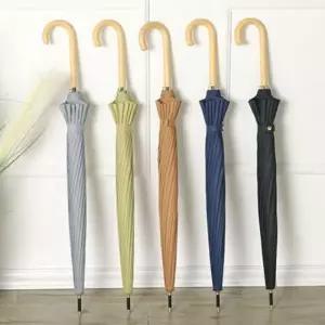 WL 폰지 손잡이 빗물받이 판촉 튼튼한 장우산 자동 고급