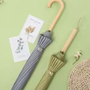 WL 구미호뎐우산 살대많은 손잡이 자동 폰지 장우산