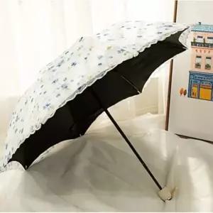 WL 휴대용 가벼운 할머니 엄마 암막 차광 우양산 우산