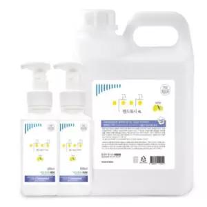 이공 레몬향 4L+500mlX2대용량리필 거품형 물비누핸드 워시 손세정제 버블 폼워시 세정제 비누