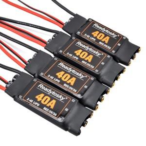 4pcs  40A T 플매트 카펫 러그 XT60 ESC 2-4S 5V/3A F450 S500 ZD550 RC 헬리콥터 Quadcopter 용 브러시리