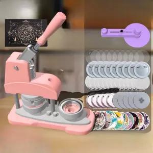 뱃지 핀버튼기계 배찌 제작기 수동식 메이커 DIY 58mm 버튼