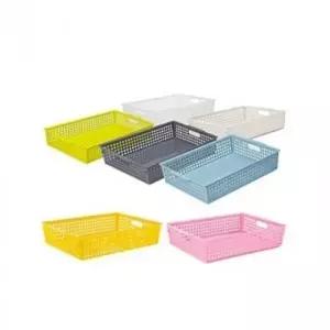 심플한 사무 용품 센스업 바스켓4호 인테리어 오피스 핸들형 정리함 시스 맥스