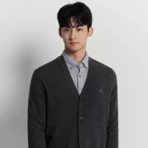 {백화점 정품} 빈폴 멘 캐시미어 블렌드 카디건 - 애쉬 (BC5X5AC094)