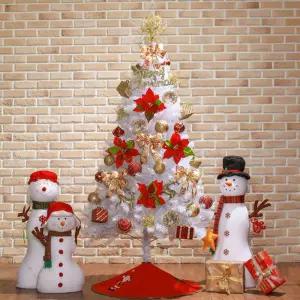 180cm 비즈볼 화이트 풀세트 (전구)트리 크리스마스파티 집에서즐기는 낭만적인 특별한 겨울인테리어 홈인