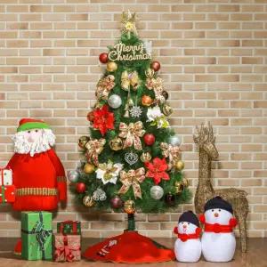 180cm 골드레드 장식 솔잎 풀세트(전구)트리 크리스마스파티 집에서즐기는 낭만적인 특별한 겨울인테리어