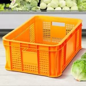 ( )F플라스틱박스 2호 노랑 다용도 감자 김치 과일 대형 정리 보관 플라스틱박스
