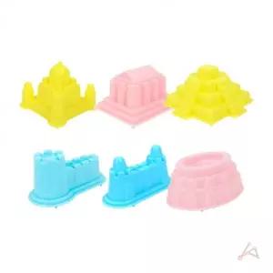 ( )모래놀이틀 6종세트 모래놀이장난감 모래장난 눈몰드 점토몰드 점토틀