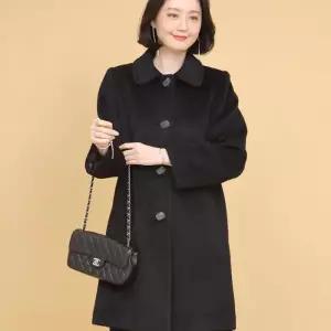 [애비뉴투지]수리 알파카 스텐 카라 울 겨울 정장 코트 J01314