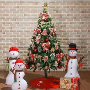 180cm 쿠키장식 스카치솔잎 풀세트 전구포함트리 조명 크리스마스 용품 집꾸미기 홈바 인테리어