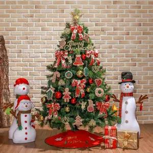 180cm 해피쿠키 열매솔잎 풀세트 (전구포함)트리 조명 크리스마스 장식 용품 집꾸미기 홈바 인테리어