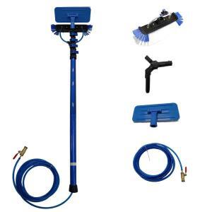 창청소용 회전 패드가 있는 태양 패널 섬유 극 물 공급 브러시3.6/6.0M