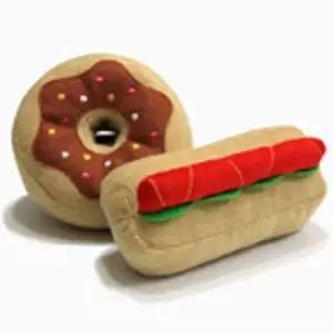 ( )펫모닝 도너츠 햄버거 장난감세트 애견 강아지 장난감