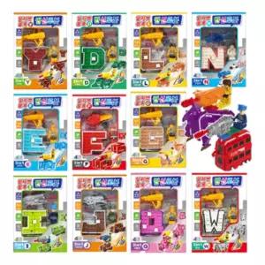 영어 알파벳 변신 로봇 합체 13종 B세트크리스마스선물 유치원생 블럭 초등학생 조립완구