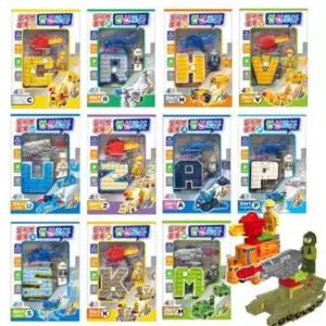 영어 알파벳 변신 로봇 합체 13종 A세트크리스마스선물 유치원생 블럭 초등학생 조립완구