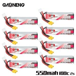 RC 헬리콥터 쿼드콥터 FPV 레이싱 드론용 충전식 배터리, 예비 부품, HV 2s Lipo Tinyhawk, 7.6v, 550mAh,