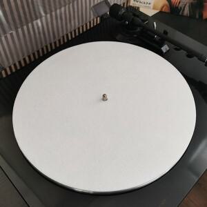 1개 슬립 매트 펠트 턴테이블 플래터 LP 바이닐 레코드 오디오 교체용 DIY 액세서리 오디오파일용 두꺼운