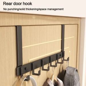 문걸이 6개 후크 옷 코트 모자 수건 가정용 욕실 정리대 주방 액세서리 홀더